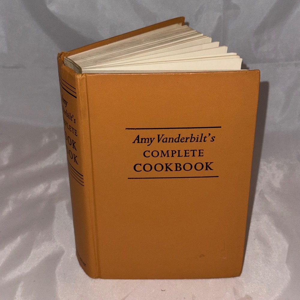 1961 Amy Vanderbilt's Complete Cookbook Illustrated by Andy Warhol Vintage HC